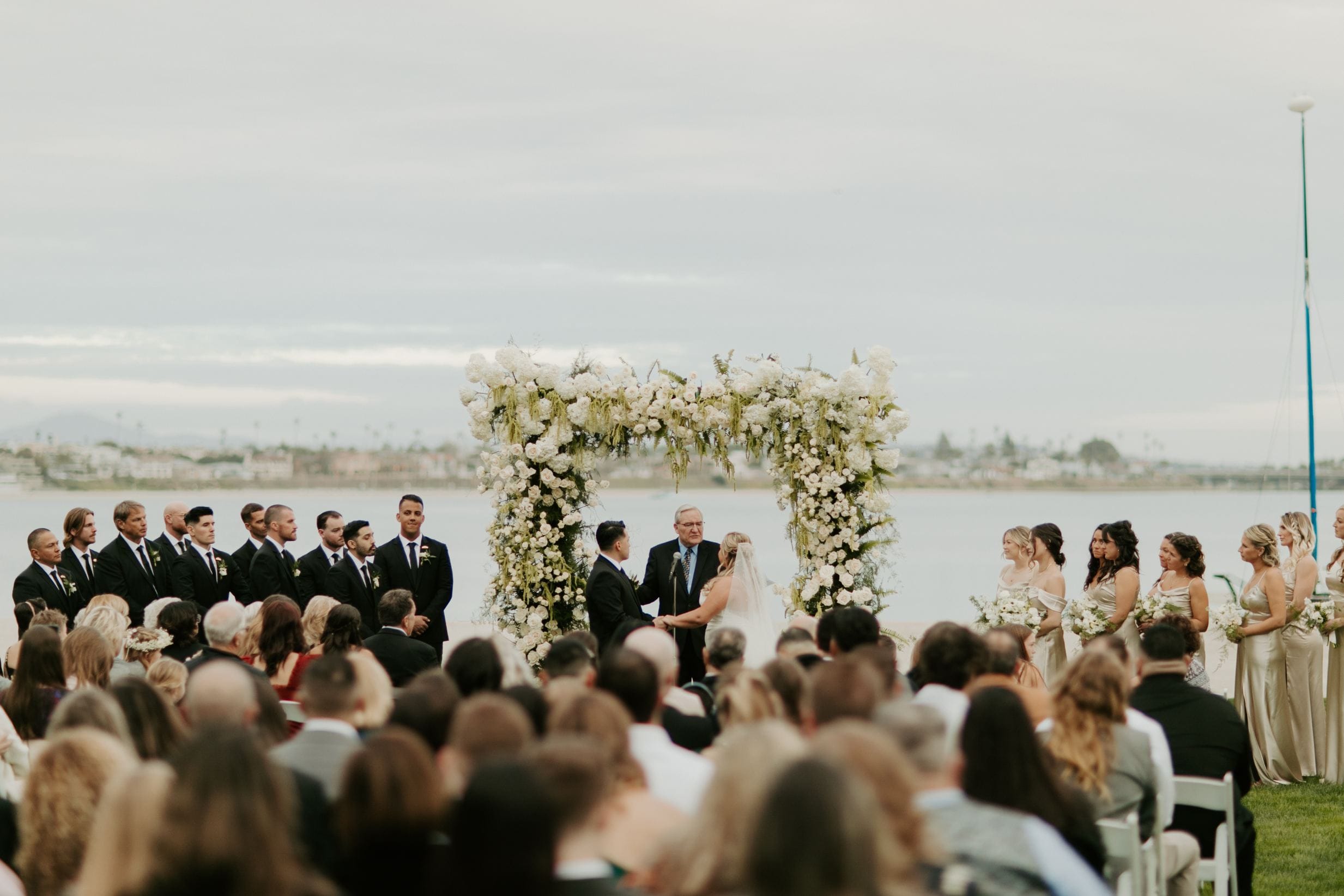 Catamaran Resort, San Diego, CA luxury wedding flowers by CHIC Flowers - arrangement 14