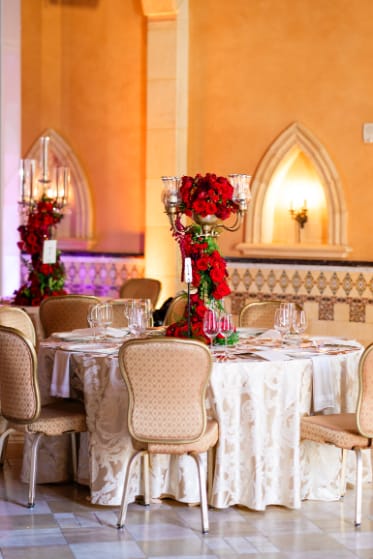 Fairmont Grand Del Mar, CA luxury wedding flowers by CHIC Flowers - arrangement 1