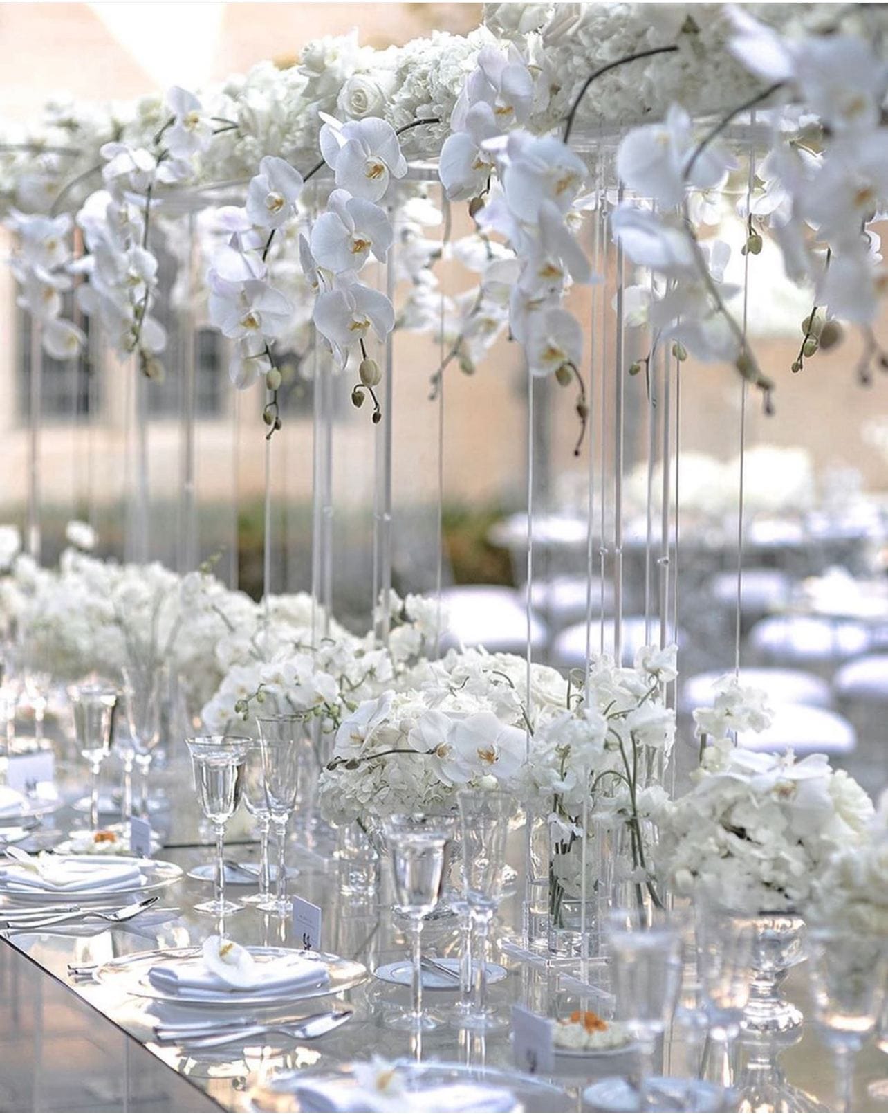 Greystone Mansion, Beverly Hills, CA luxury wedding flowers by CHIC Flowers - arrangement 1