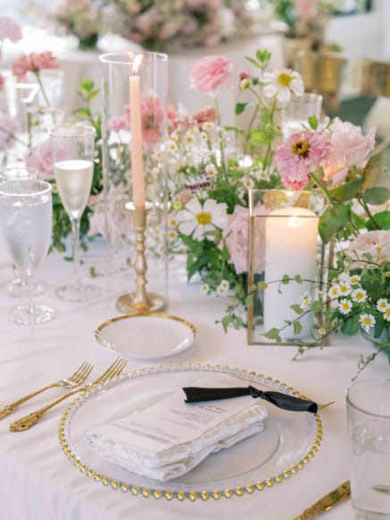 La Jolla Country Club, CA luxury wedding flowers by CHIC Flowers - arrangement 15