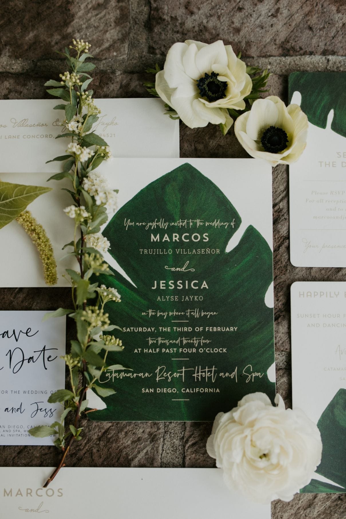 Catamaran Resort, San Diego, CA luxury wedding flowers by CHIC Flowers - arrangement 11