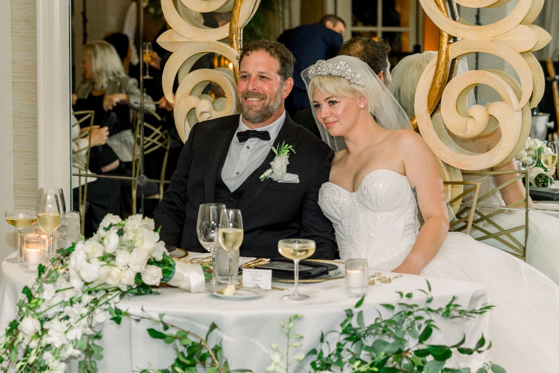 Rancho Valencia, Rancho Santa Fe, CA luxury wedding flowers by CHIC Flowers - arrangement 6